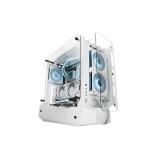 Mars Gaming - MC-EDGE, Caja Gaming ATX, Diseño Open Air, Triple Panel Cristal Templado, Semitorre PC Soporte Refrigera - MCEDGEW