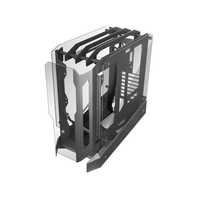 Mars Gaming - MC-EDGE, Caja Gaming ATX, Diseño Open Air, Triple Panel Cristal Templado, Semitorre PC Soporte Refrigerac - MCEDGE