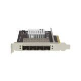 StarTech.com - Tarjeta de Red SFP+ 10G SFP+ con 4 Puertos - Adaptador Convergente SFP+ Abierto Intel XL710 - NIC PCIe 10 Gigabit