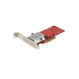 StarTech.com - Tarjeta Adaptadora para 2 SSD M.2 PCIe SSD - Dos SSDs NVMe o AHCI M.2 SSD a x8/x16 PCI Express 3.0 - Compatible c