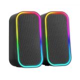 Mars Gaming - MS-OM, Altavoces Gaming 20W, Iluminación Dinámica RGB, Altavoces Bluetooth 5.3 + AUX-IN, Caja de Control de - MSOM