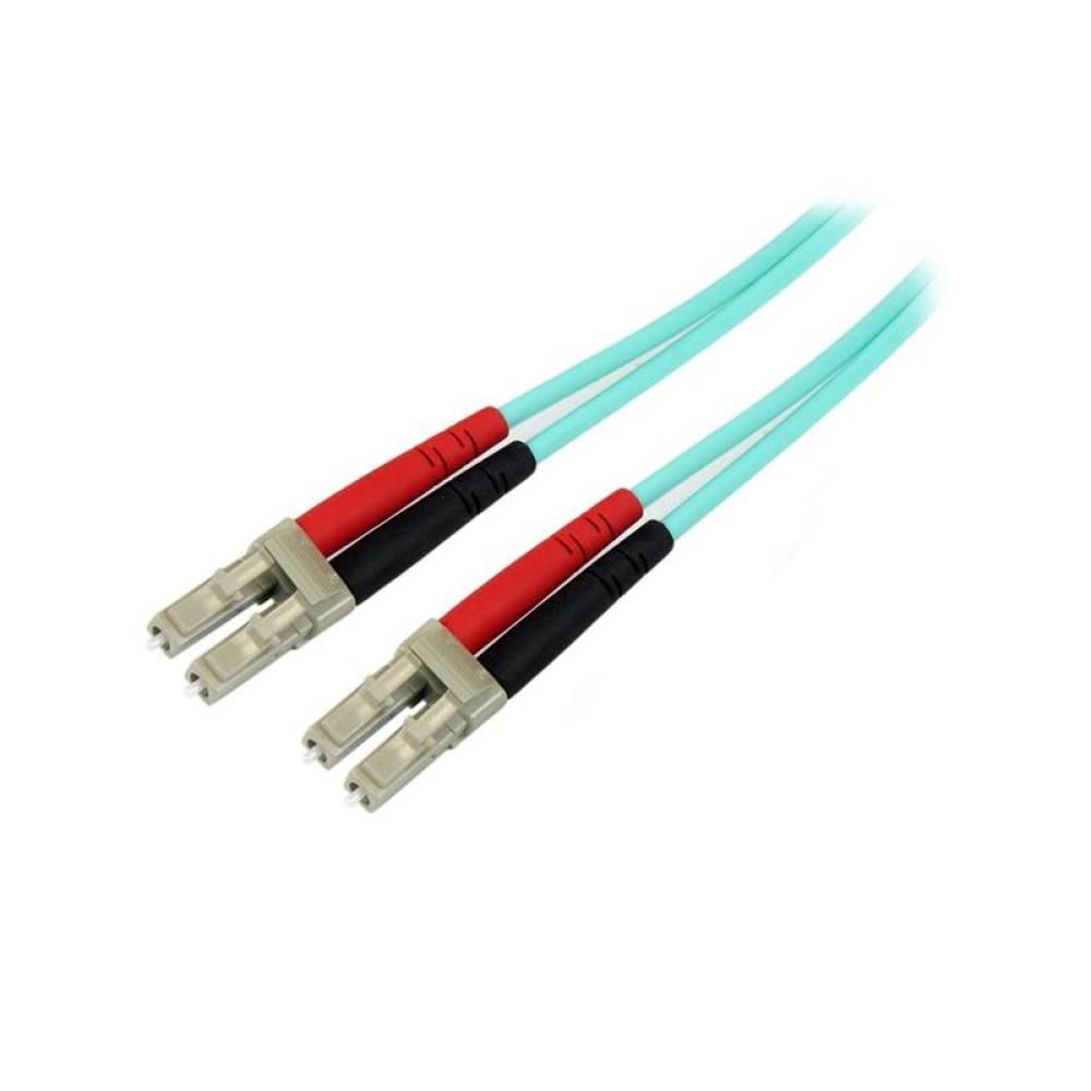 StarTech.com - Cable de 1m de Fibra Óptica Multimodo LC/UPC a LC/UPC OM4 - 50/125µm - Fibra LOMMF/VCSEL - Redes de - 450FBLCLC1