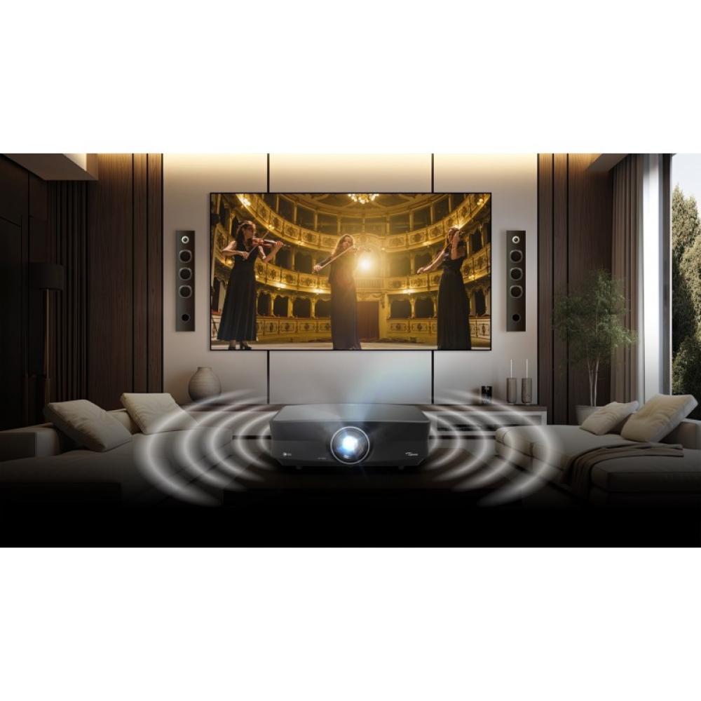 Optoma - UHZ68LV Proyector de alcance estándar 5000 lúmenes ANSI DMD UHD 4K (3840x2160) 3D Negro