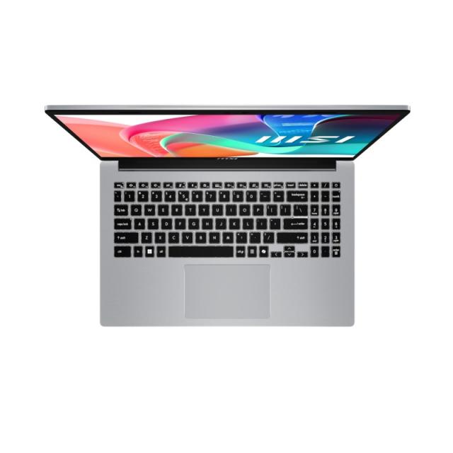 MSI - Modern 15 F1MG-256XES Intel Core 5 120U Portátil 39,6 cm (15.6") Full HD 16 GB DDR4-SDRAM 512 GB SSD Wi-Fi 6E (802.11ax) F