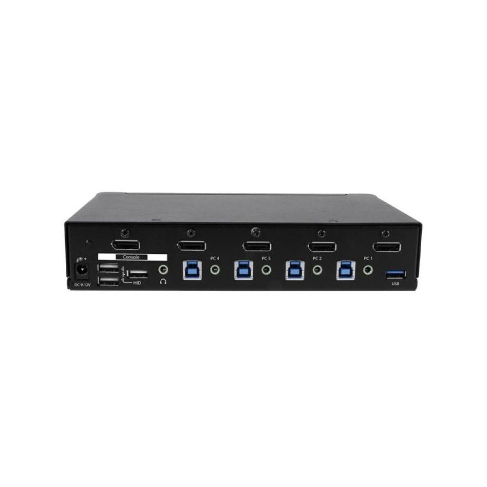 StarTech.com - Switch Conmutador KVM de 4 Puertos DisplayPort 4K con USB 3.0