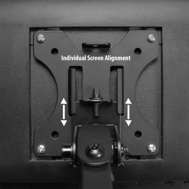 Ewent - EW1510 soporte para monitor 68,6 cm (27") Negro Escritorio