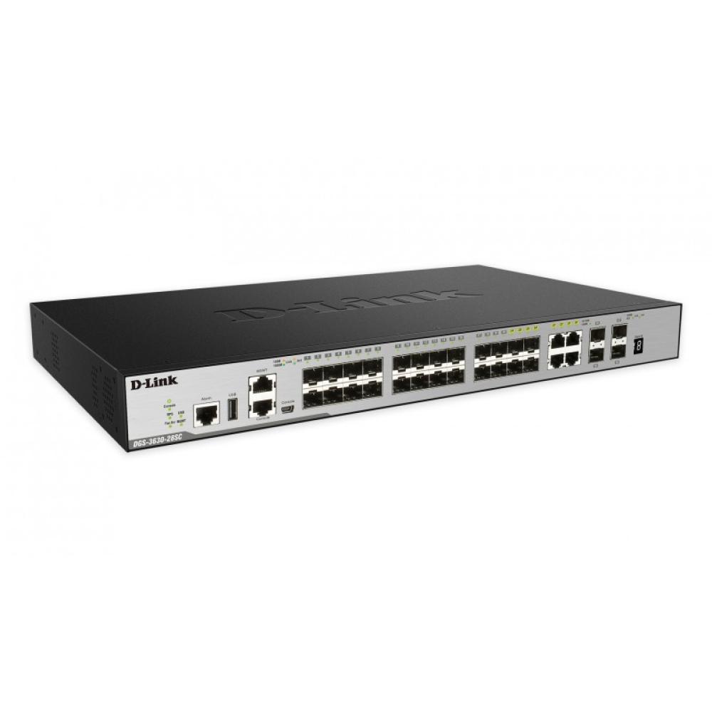 D-Link - DGS-3630-28SC switch Gestionado L3 1U Negro