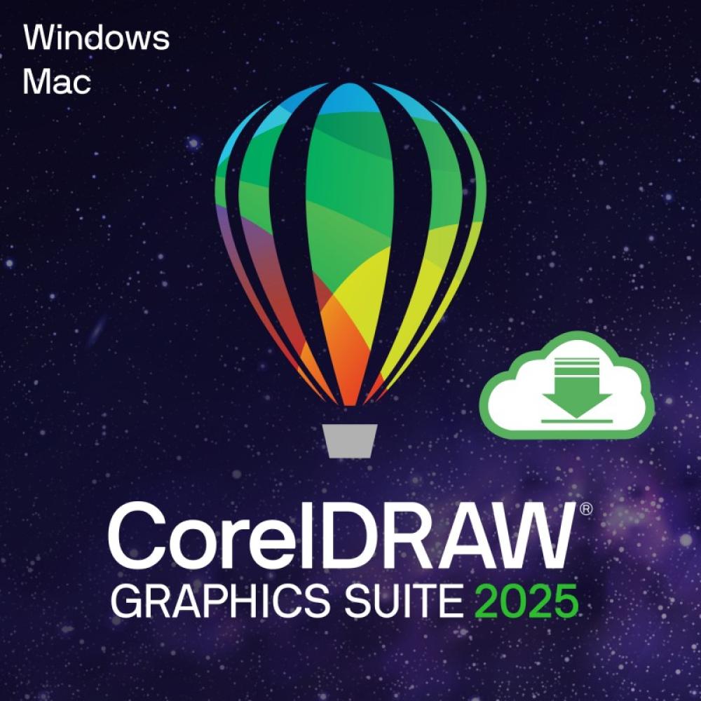 Corel - CorelDRAW Graphics Suite 2025 Gobierno (GOV) 1 licencia(s) Electronic License Delivery (ELD) Checo, Alemán, Holandés, In