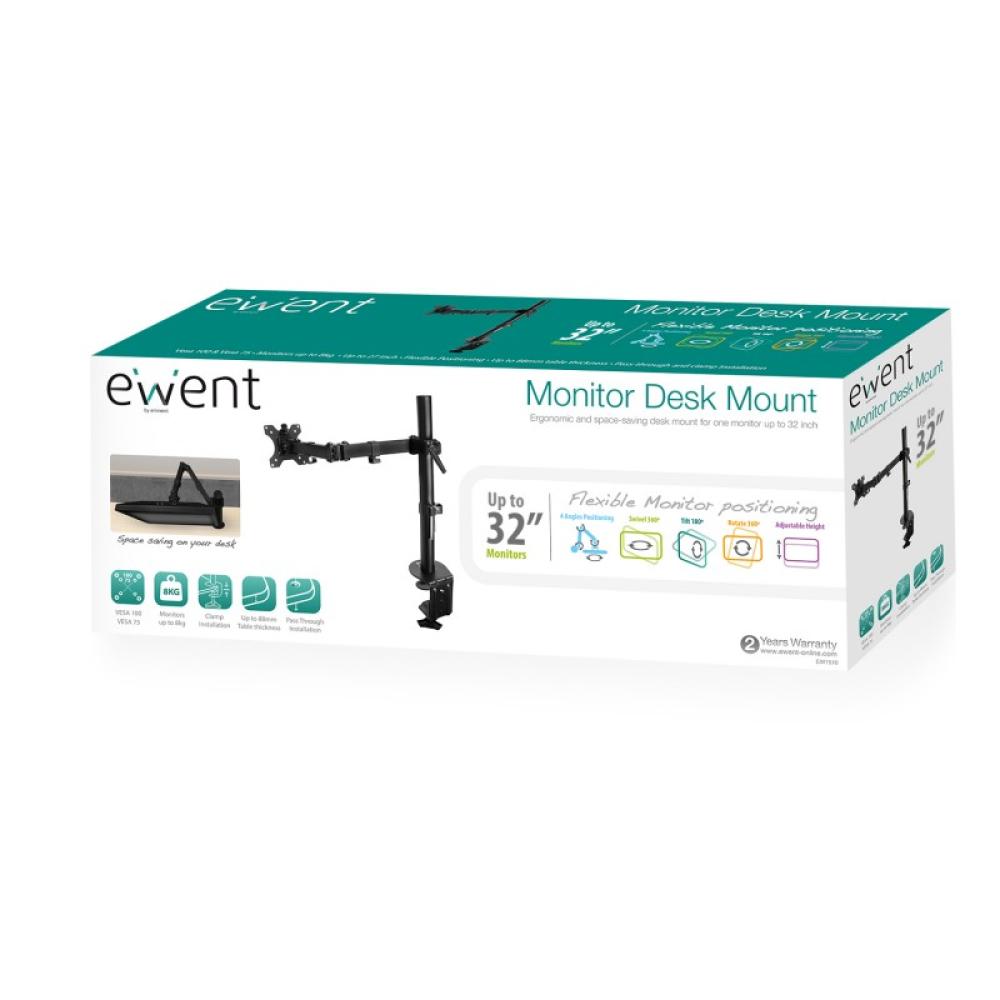 Ewent - EW1510 soporte para monitor 68,6 cm (27") Negro Escritorio