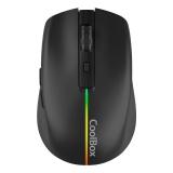 CoolBox - GAMING RATON W01 NEGRO INALAMBRICO RECARGABLE 1600DPI SILENTCLICK