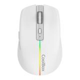 CoolBox - GAMING RATON W01 BLANCO INALAMBRICO RECARGABLE 1600DPI SILENTCLICK