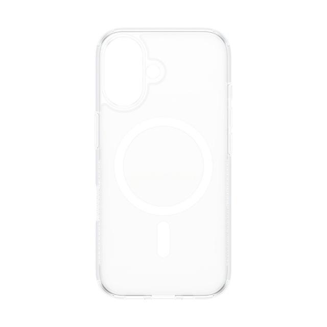 PanzerGlass - HardCase Transparent w. White MagSafe iPhone 16 funda para teléfono móvil Transparente
