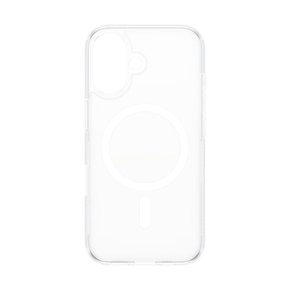 PanzerGlass - HardCase Transparent w. White MagSafe iPhone 16 funda para teléfono móvil Transparente