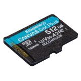 Kingston Technology - Tarjeta microSDXC Canvas Go Plus Gen4 de 512 GB, 200 MB/s, A2 U3 V30 y adaptador