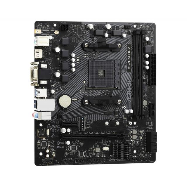 Asrock - A520M-HDV Zócalo AM4 micro ATX