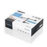 AISENS - Soporte de Mesa Con Peana Eco Giratorio e Inclinable para Monitor/TV 20kg (3 Pivotes, 2 Brazos) de 17"-35", Negro