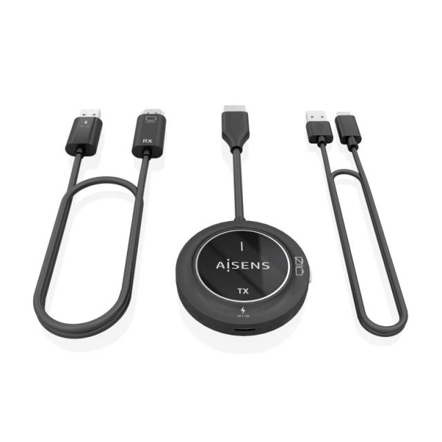 AISENS - HDMI Inalambrico 1080P 30m, Negro - ASWL-H2K30M002-BK