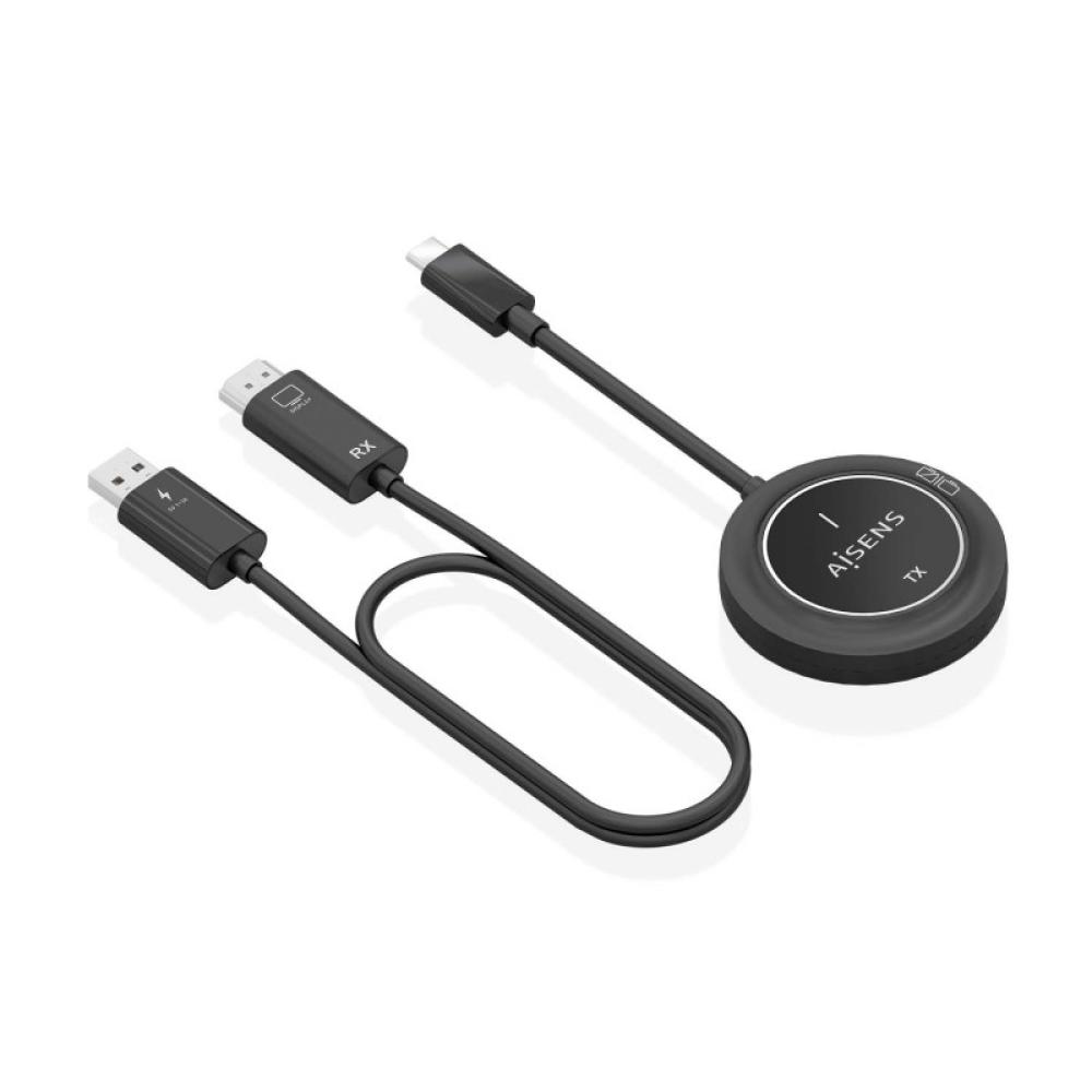 AISENS - USB-C A HDMI Inalambrico 1080P 30m, Negro