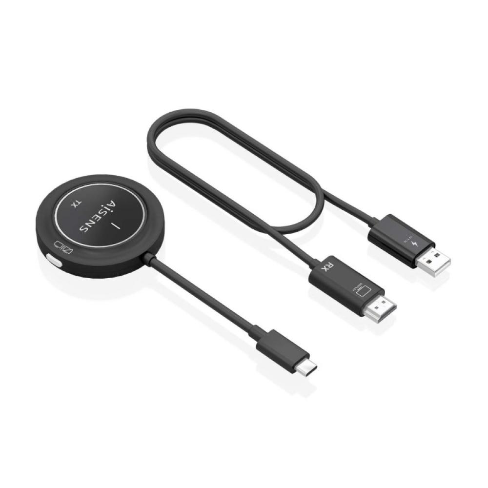 AISENS - USB-C A HDMI Inalambrico 1080P 30m, Negro