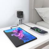 AISENS - Adaptador Enchufe Universal Para Viaje EU/USA/UK/AU Con Cargador USB GaN, 2xUSB-A (A1 QC3.0), 3xUSB-C (C1 PD3.0) 35W, N