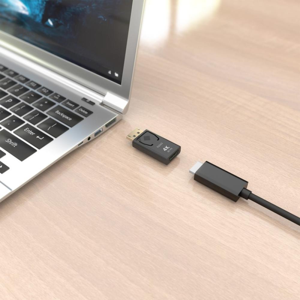 AISENS - Conversor DisplayPort a HDMI 4K@60HZ, DP/M-HDMI/H, Negro