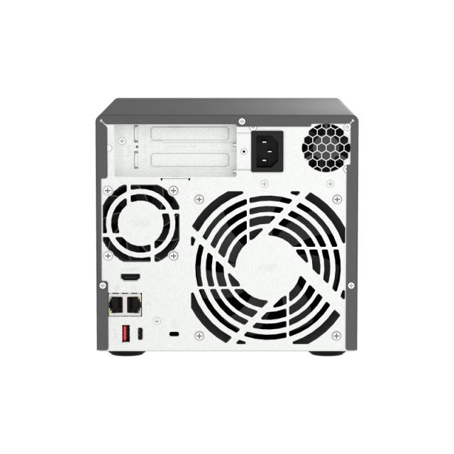 QNAP - TVS-H474 NAS Torre Intel® Pentium® G7400 8 GB DDR4 0 TB QuTS hero Negro