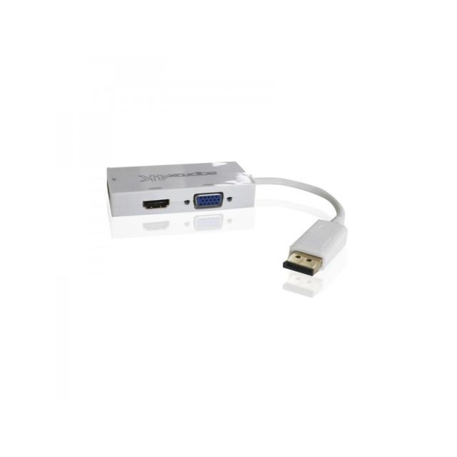 Approx - appC37 DisplayPort VGA + HDMI + DVI Blanco