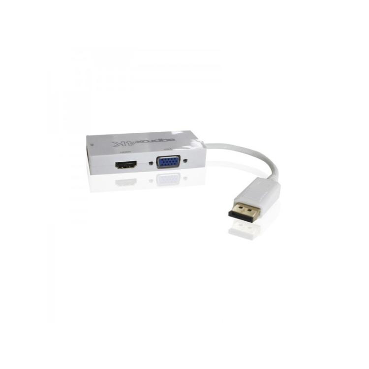 Approx - appC37 DisplayPort VGA + HDMI + DVI Blanco