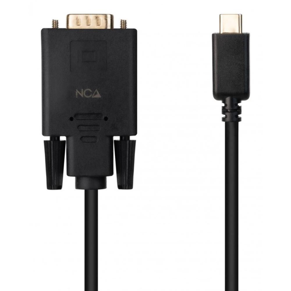 Nanocable - Cable Conversor USB-C/M a VGA/M, 1.8 m, Negro