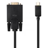 Nanocable - Cable Conversor USB-C/M a VGA/M, 1.8 m, Negro