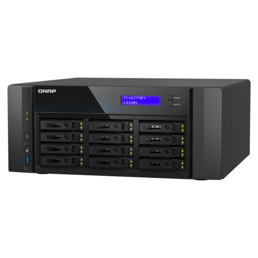 QNAP - TS-H1277AFX-R7-32G servidor de almacenamiento NAS Torre AMD Ryzen™ 7 32 GB DDR5 0 TB QuTS hero Negro