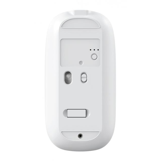 CoolBox - RATON W02 IA BLANCO INALAMBRICO RECARGABLE 500MAH RF+BT 1600DPI COPILOT SILENTCLICK