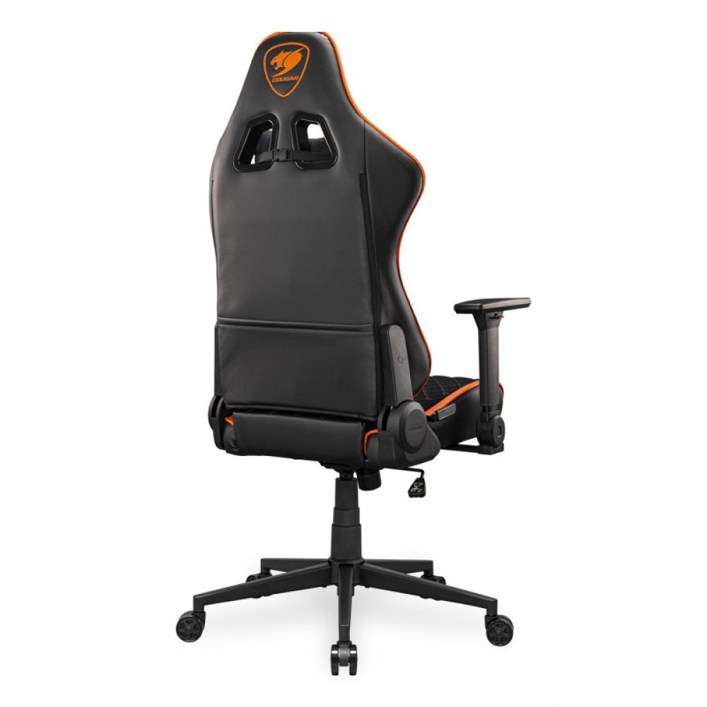 COUGAR - CGR-A2F Silla para videojuegos universal Asiento acolchado tapizado Negro, Naranja