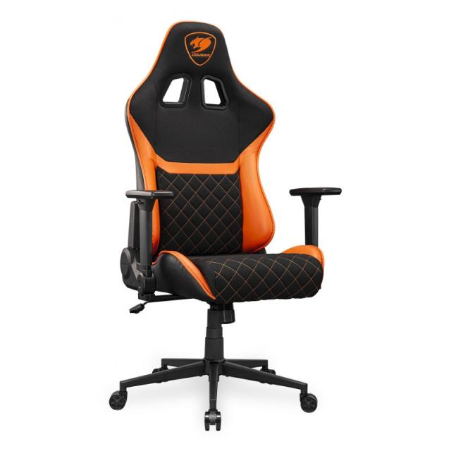 COUGAR - CGR-A2F Silla para videojuegos universal Asiento acolchado tapizado Negro, Naranja