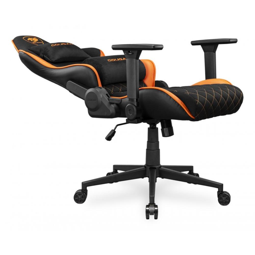 COUGAR - CGR-A2F Silla para videojuegos universal Asiento acolchado tapizado Negro, Naranja