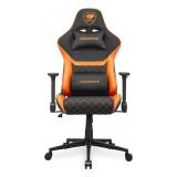 COUGAR - CGR-A2F Silla para videojuegos universal Asiento acolchado tapizado Negro, Naranja