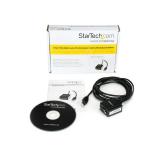 StarTech.com - Cable Adaptador 2,5m USB a 1 Puerto Serie Serial RS232 DB9 FTDI Aislamiento Óptico