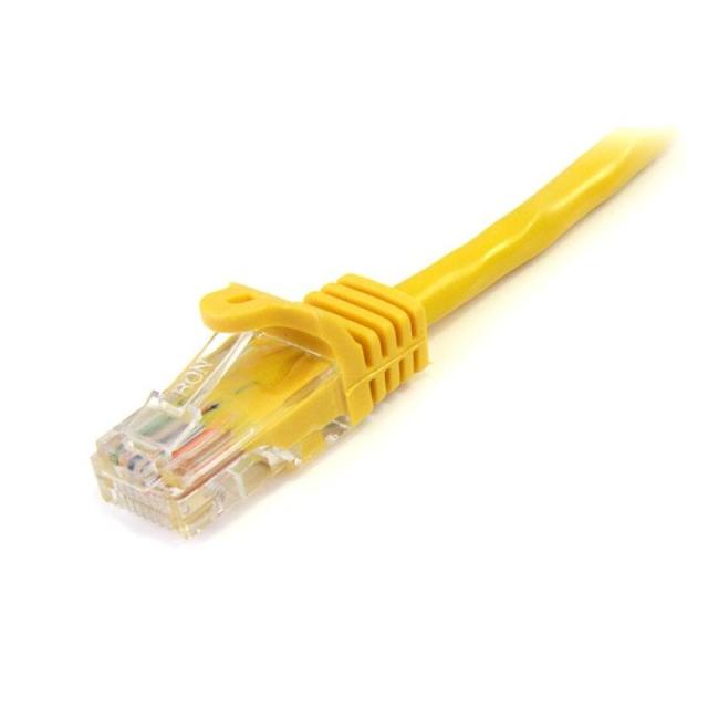 StarTech.com - Cable de 2m Amarillo de Red Fast Ethernet Cat5e RJ45 sin Enganche - Cable Patch Snagless