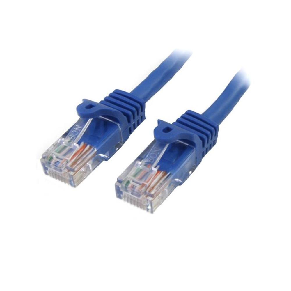 StarTech.com - Cable de 3m Azul de Red Fast Ethernet Cat5e RJ45 sin Enganche - Cable Patch Snagless