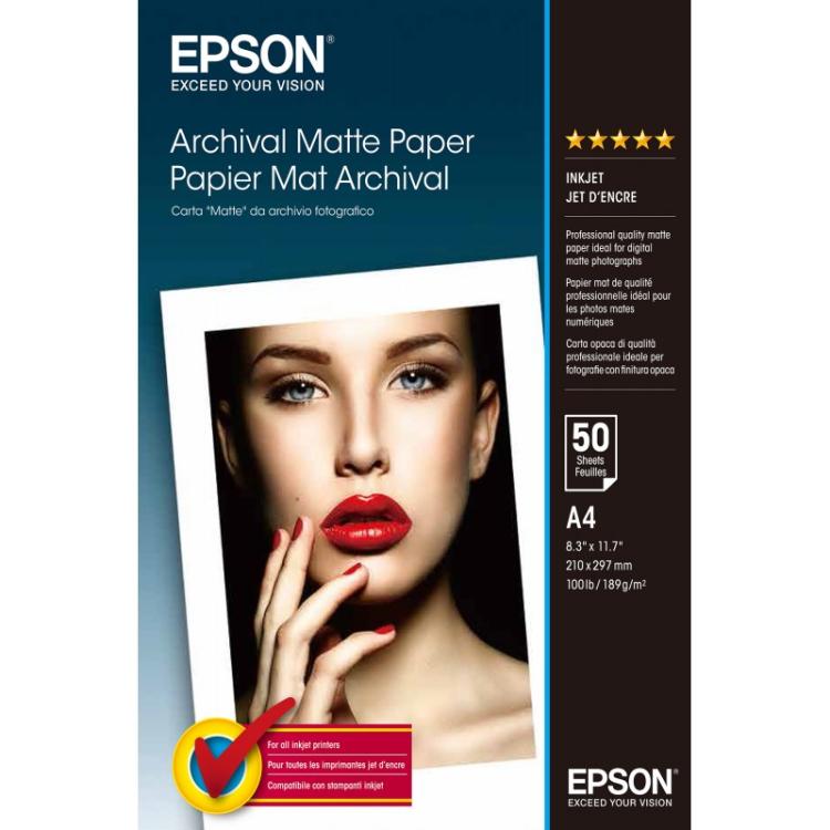 Epson - Archival Matte Paper - A4 - 50 hojas