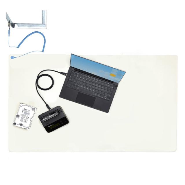 StarTech.com - Alfombrilla Antiestática, Superficie Antiestática para la Reparación de Electrónicos para Me - LG-ANTI-STATIC-MAT