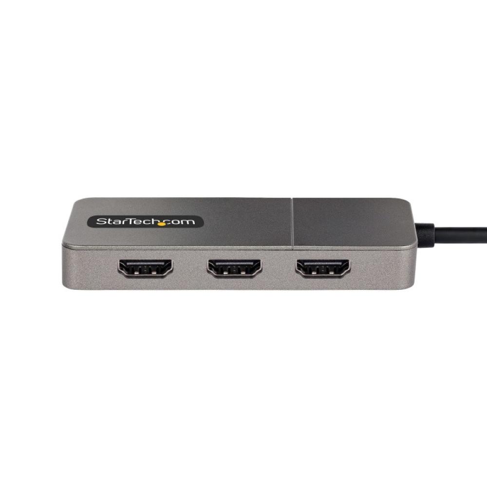 StarTech.com - Adaptador USB-C de 3 Puertos Multimonitor - Hub MST USB Tipo C a 3 Puertos HDMI - Divisor Multiplicador DP Triple