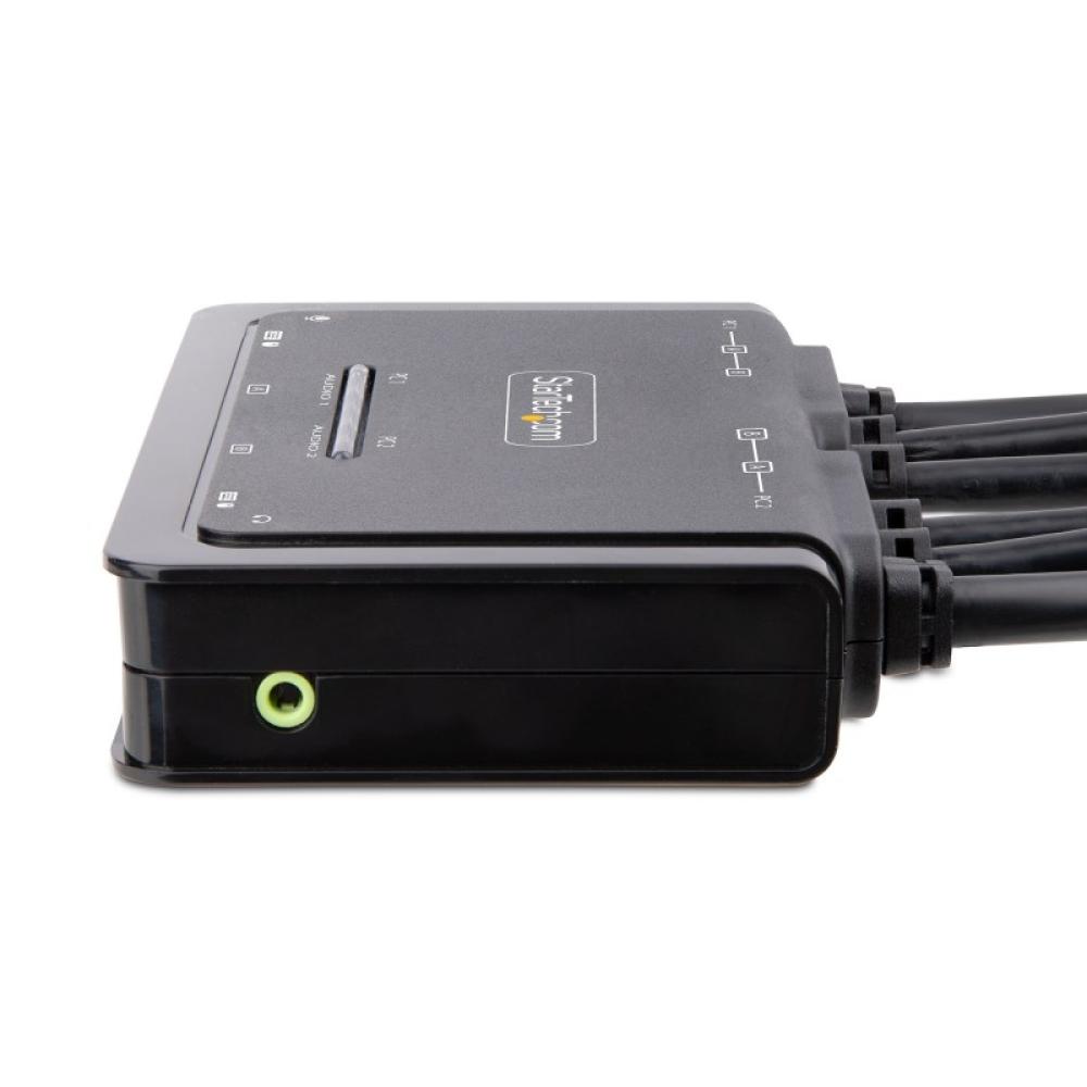 StarTech.com - C2-DD46-UA2-CBL-KVM interruptor KVM Negro