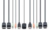 StarTech.com - C2-DD46-UA2-CBL-KVM interruptor KVM Negro