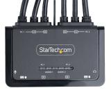 StarTech.com - C2-DD46-UA2-CBL-KVM interruptor KVM Negro