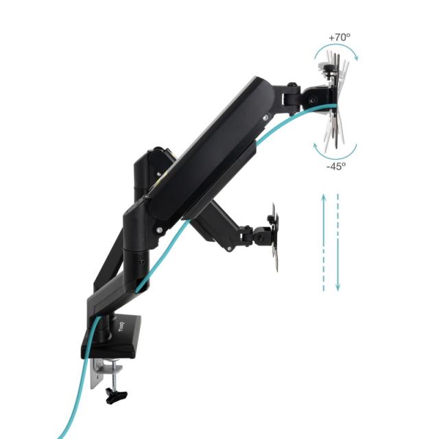 TooQ - DB1434TNR-B soporte para monitor 86,4 cm (34") Escritorio Negro