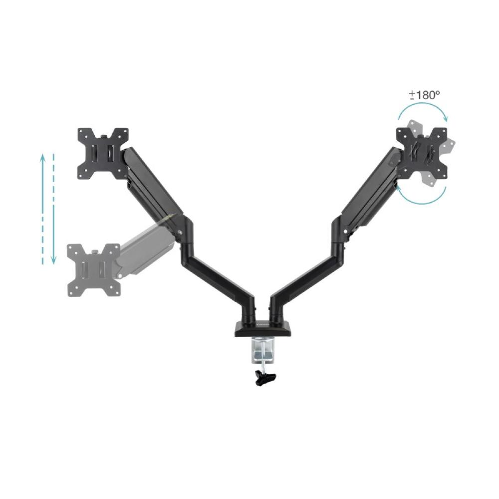 TooQ - DB1434TNR-B soporte para monitor 86,4 cm (34") Escritorio Negro