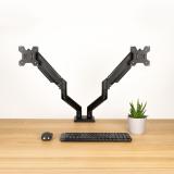 TooQ - DB1434TNR-B soporte para monitor 86,4 cm (34") Escritorio Negro