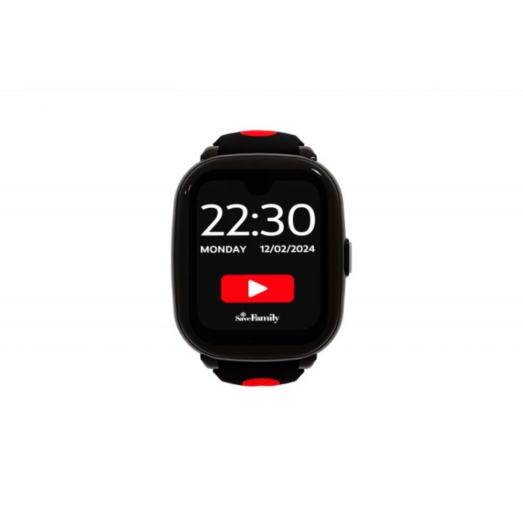 SaveFamily - Iconic Plus 2 4,52 cm (1.78") 40 mm Digital Pantalla táctil 4G Negro Wifi GPS (satélite) - 8437026689391