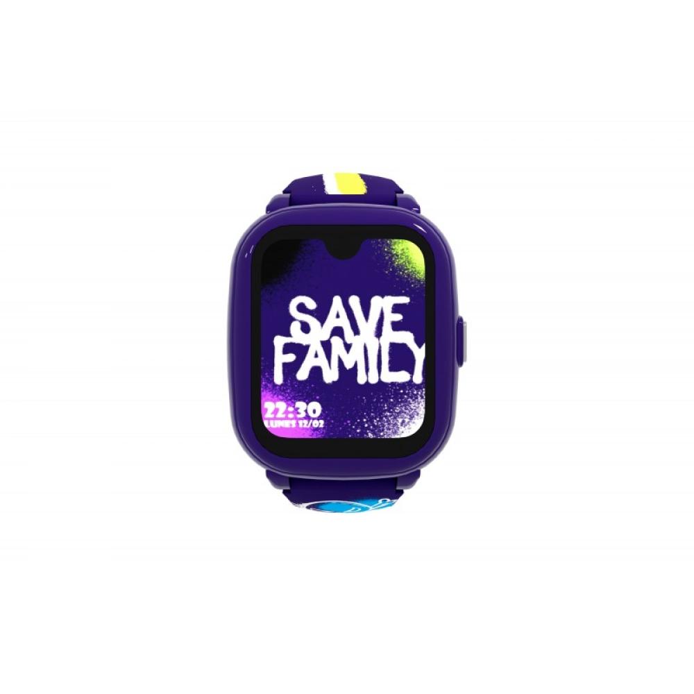 SaveFamily - Iconic Plus 2 4,52 cm (1.78") 40 mm Digital Pantalla táctil 4G Violeta Wifi GPS (satélite)